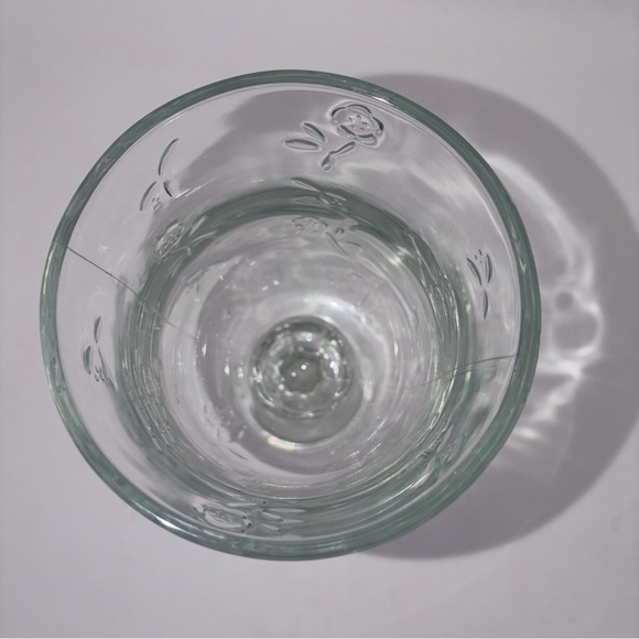 Anchor Hocking Savannah VTG Clear Water Goblets 7 1/4” Set of 4 Floral Glasses - Picture 9 of 14